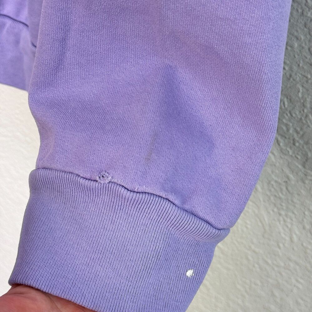 Noon Goons Sweater Men Large Logo Fleece Pullover Sweatshirt Streetwear Lavender - Picture 5 of 14